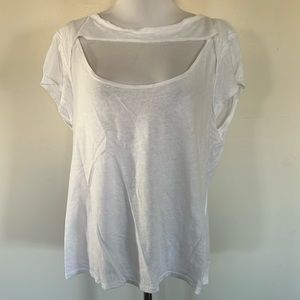 FREE PEOPLE white tee